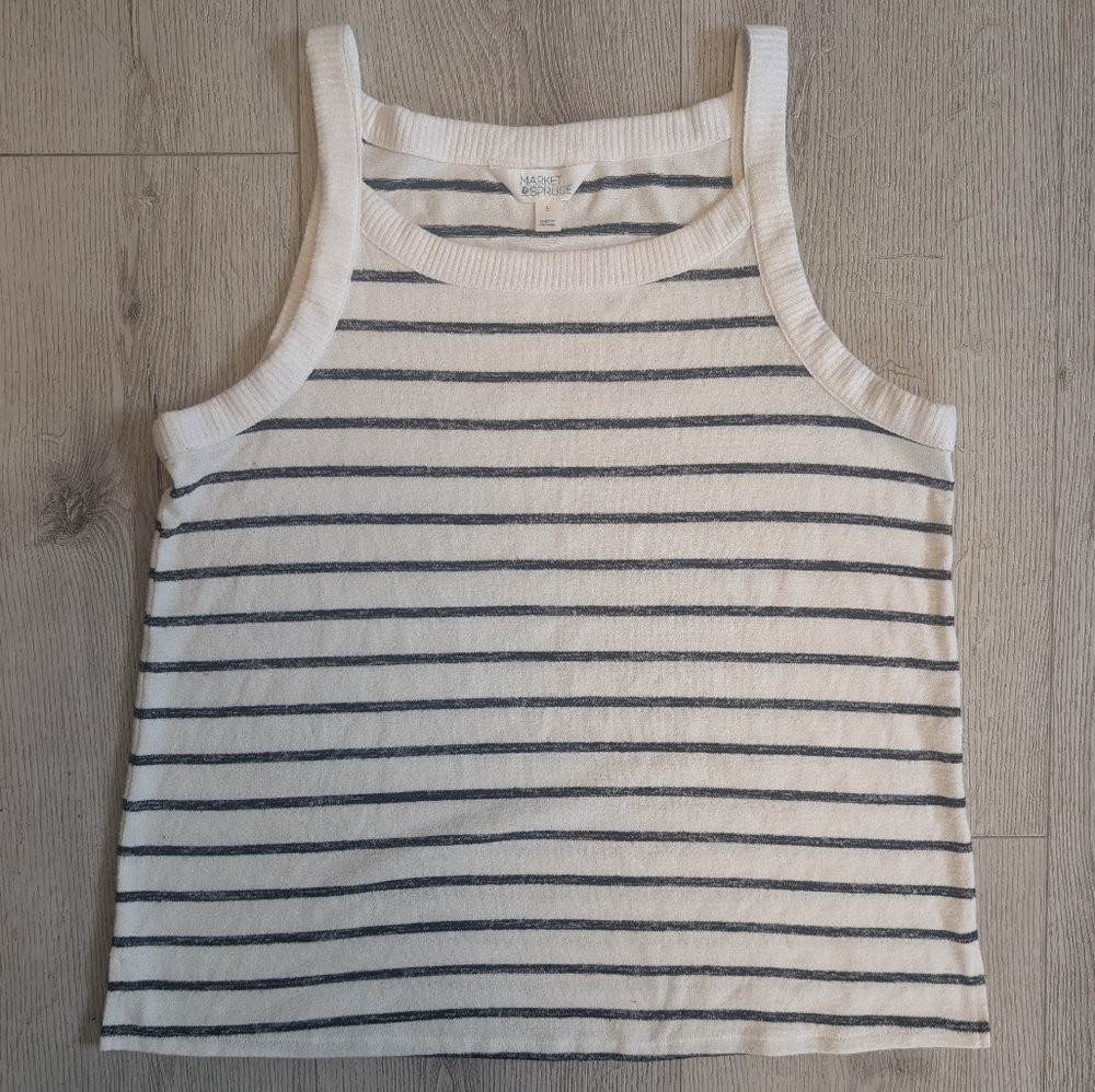 Market & Spruce Striped Knit Tank (Soft!)